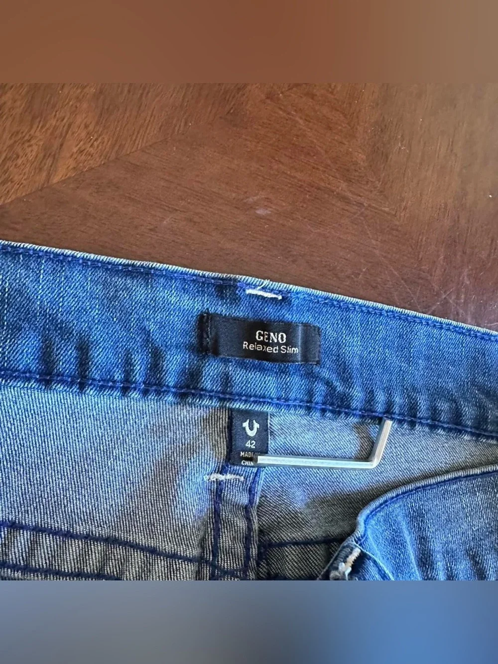 True Religion Geno Relaxed Slim Stretch Jeans Men’s 42 Blue Denim
